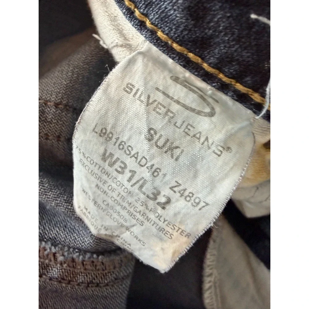 Silver Suki Bootcut Jeans Womens W31 L32‎ Blue Denim Classic 5-Pocket Dark Wash